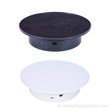 Motorize Rotation Turntable Display kanpe pou Fotografi